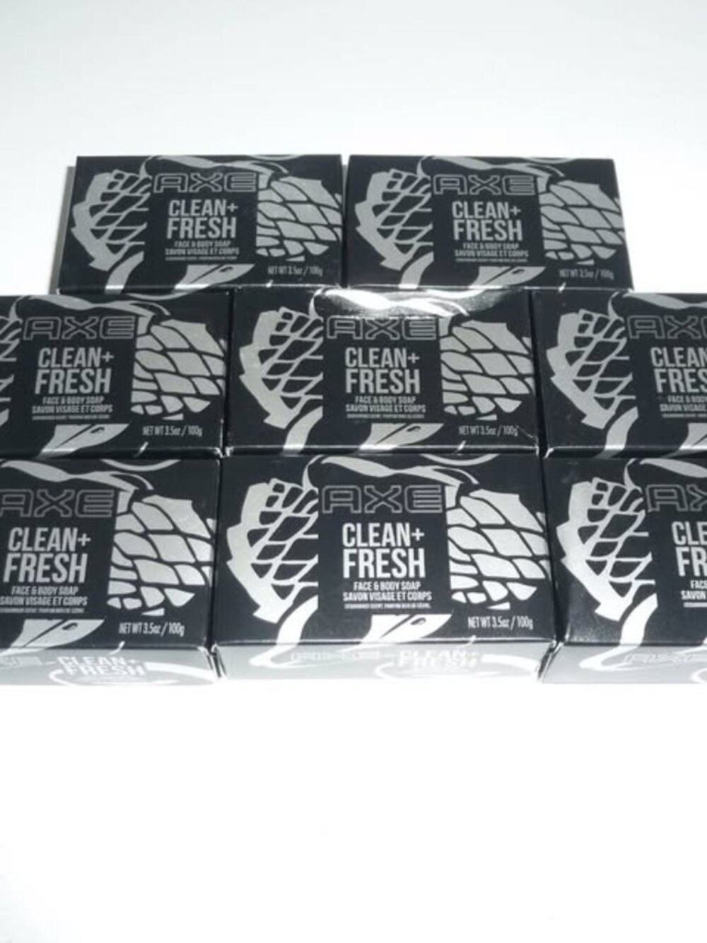 AXE Clean + Fresh Face & Body Soap - Lot of 8 Bars